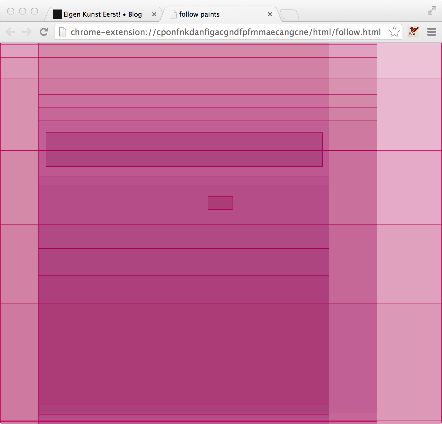 Paint events tracked from Eigen Kunst Eerst blog